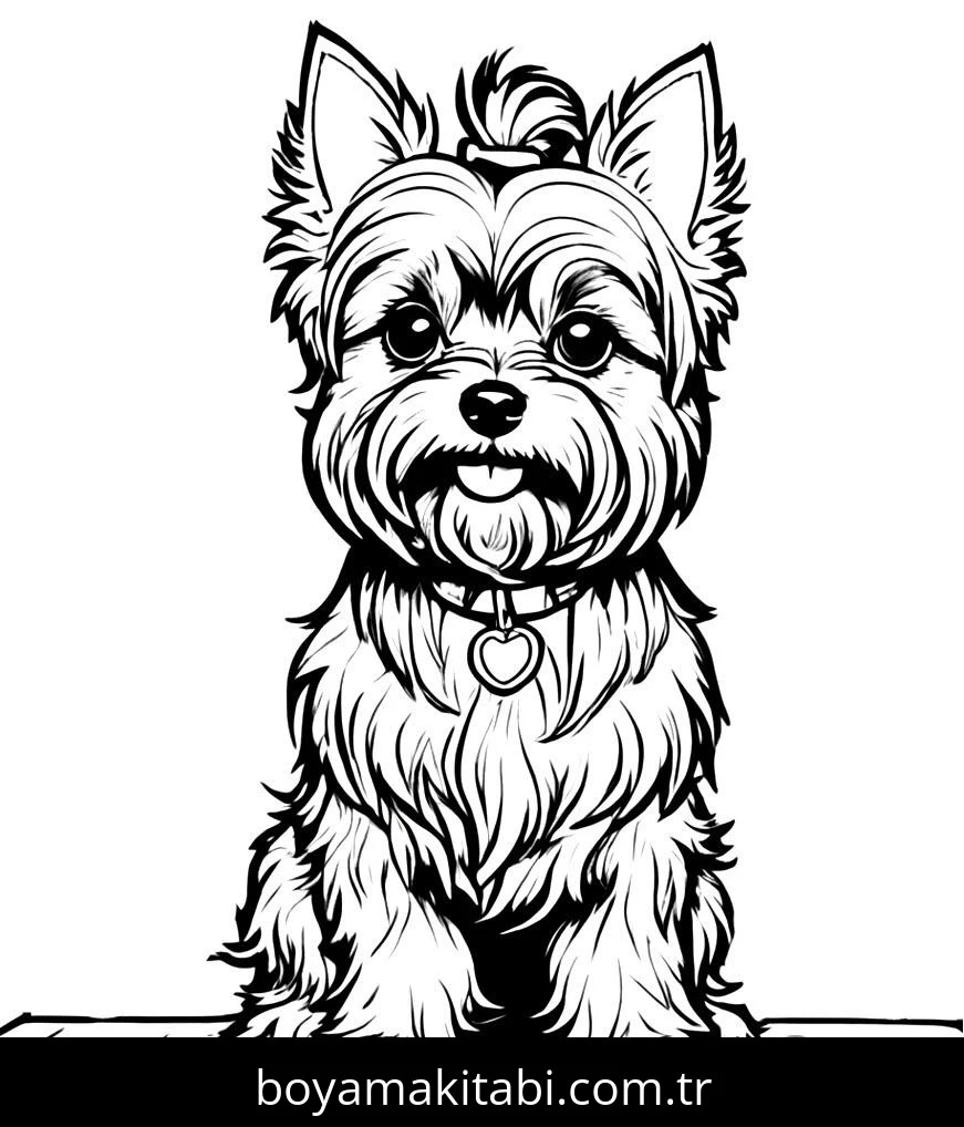 Köpek boyama sayfası #640 – çocuklarla kaliteli zaman, yaratıcılığı geliştirir