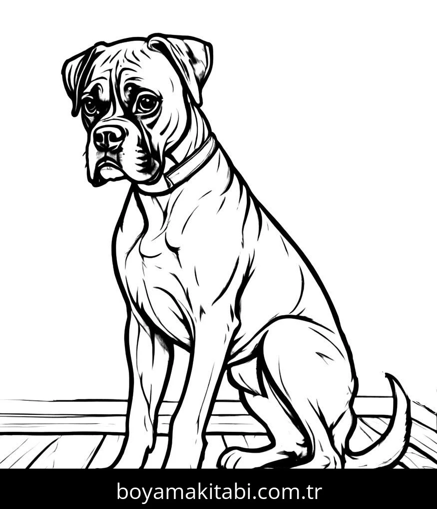 Köpek boyama sayfası #649 – boyama etkinliği, çocuk aktivitesi