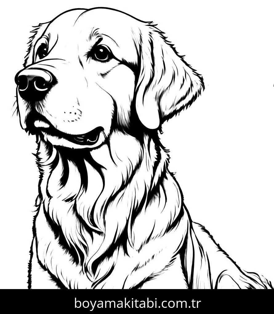 Köpek boyama sayfası #653 – el becerilerini geliştirir, boyama çalışması