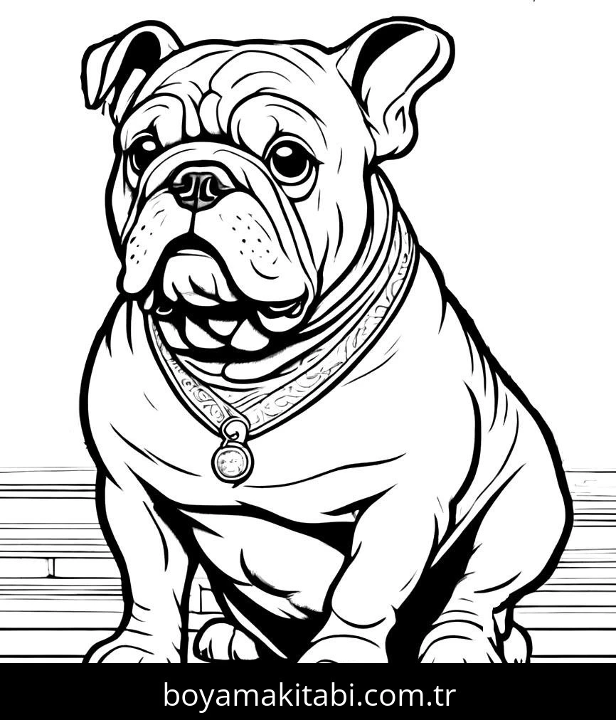 Köpek boyama sayfası #655 – evde etkinlik, anaokulu etkinliği