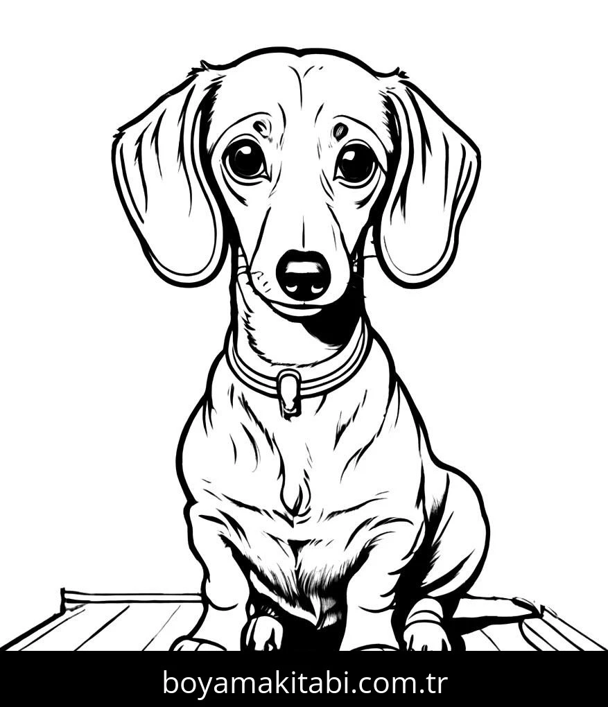 Köpek boyama sayfası #656 – çocuk aktivitesi, ilkokul öğrencileri için