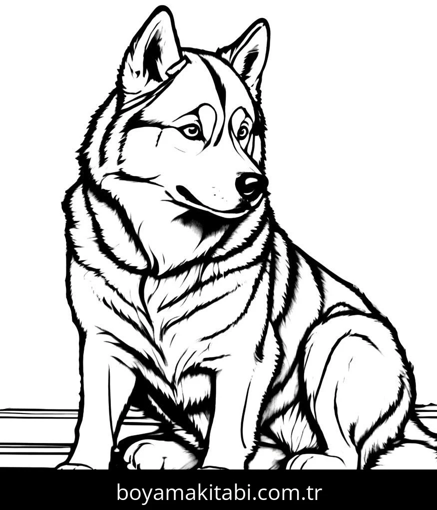 Köpek boyama sayfası #657 – sanatsal çalışma, aile ile vakit geçirme