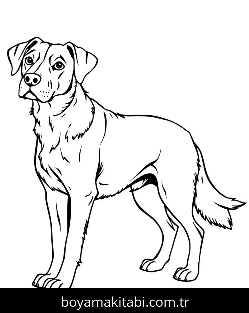 Köpek boyama sayfası #660 – boyama çalışması, sınıf etkinliği