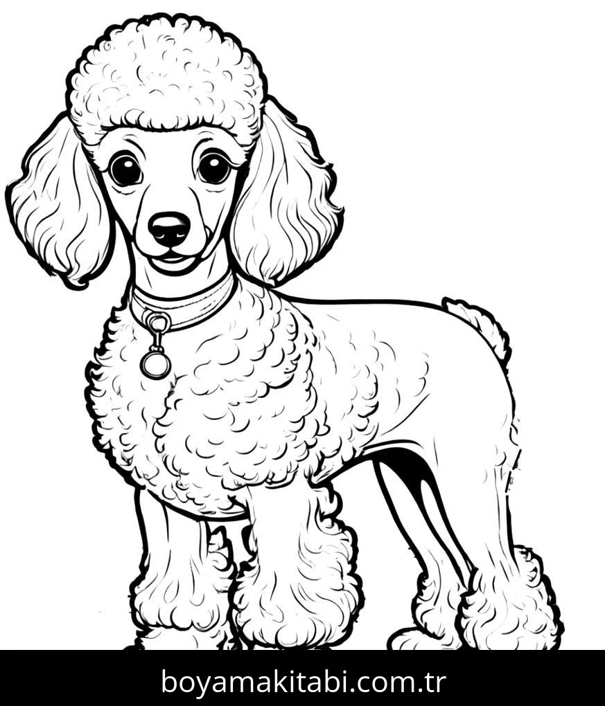 Köpek boyama sayfası #662 – anaokulu etkinliği, motor becerileri destekler