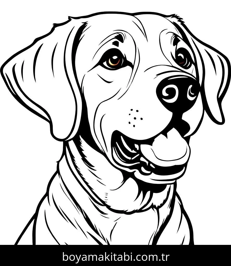 Köpek boyama sayfası #663 – ilkokul öğrencileri için, hayal gücünü besler