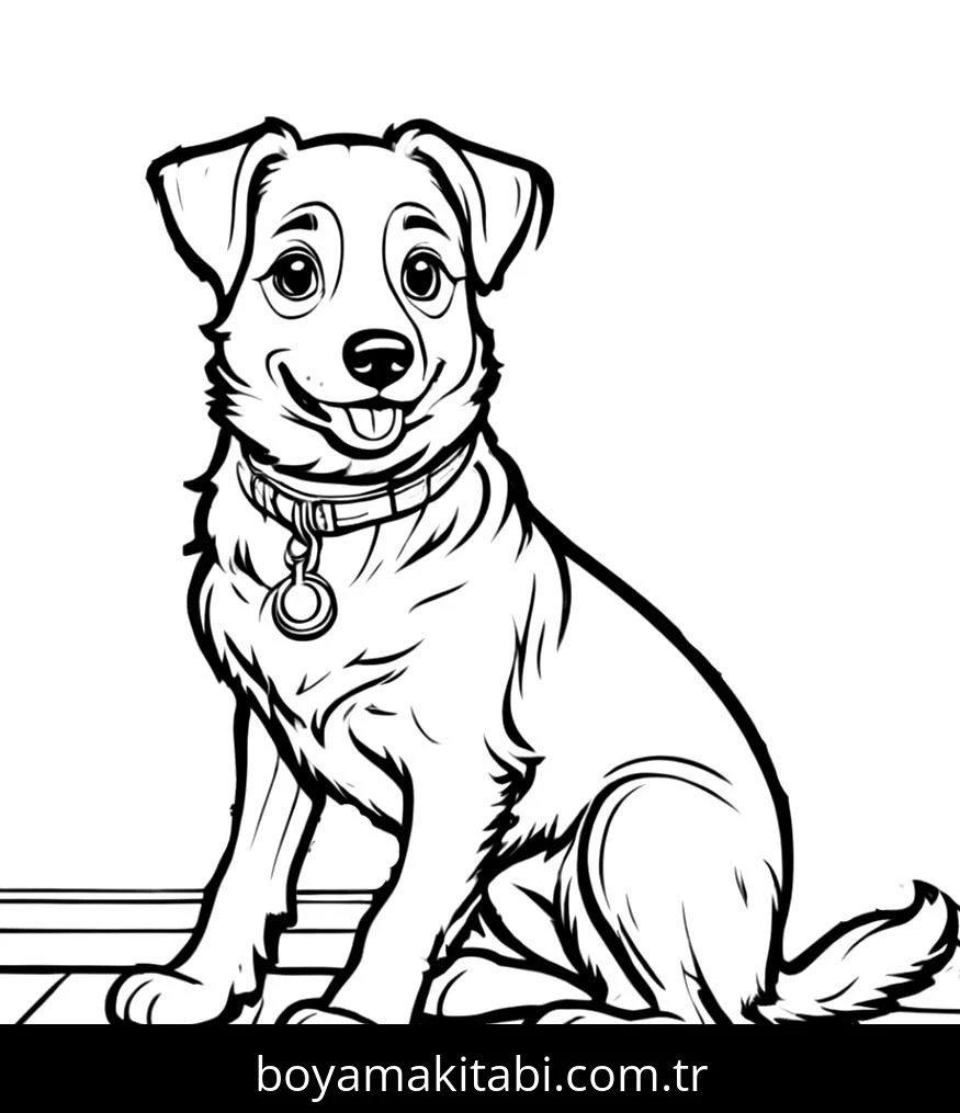 Köpek boyama sayfası #665 – yaz tatili etkinliği, sabır ve özgüven kazandırır