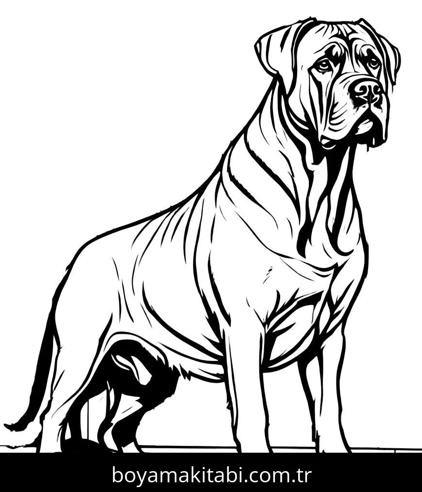 Köpek boyama sayfası #674 – kolay indirilebilir, eğlenceli öğrenme deneyimi