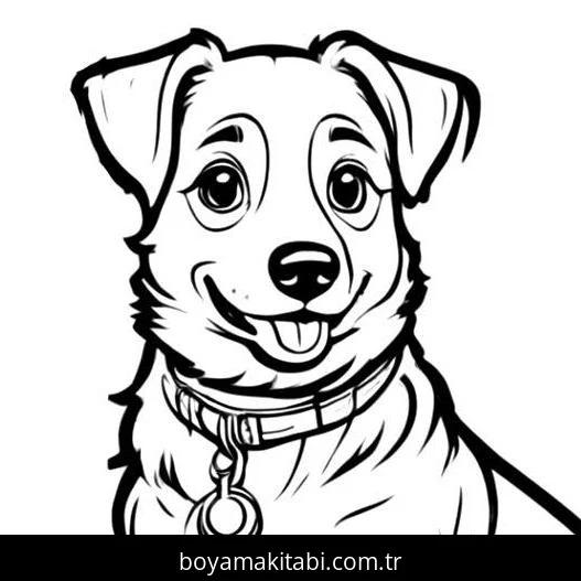 Köpek boyama sayfası #675 – A4 baskıya uygun, ücretsiz yazdır