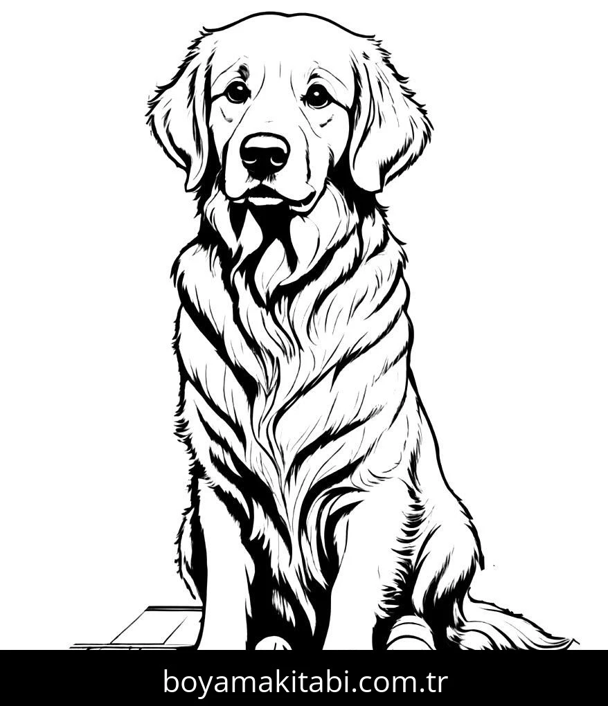 Köpek boyama sayfası #676 – mürekkep tasarrufu sağlar, PDF indir