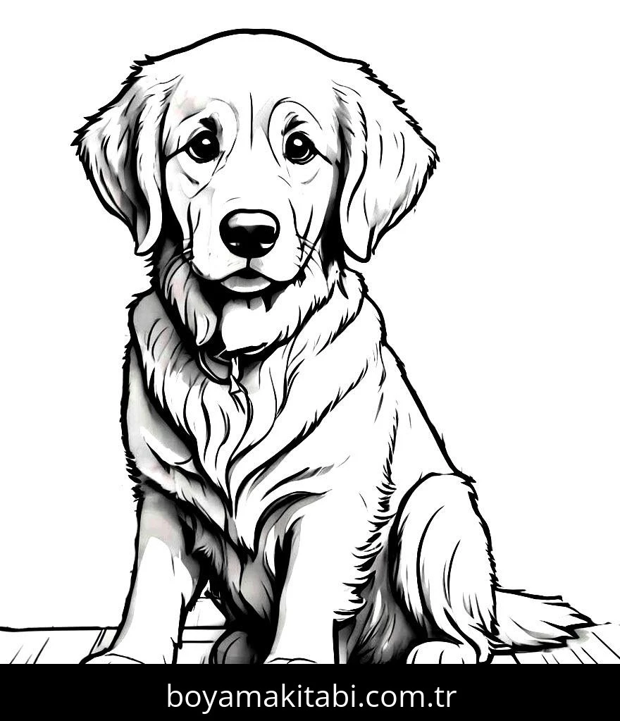 Köpek boyama sayfası #677 – tamamen ücretsiz, çocuklar için