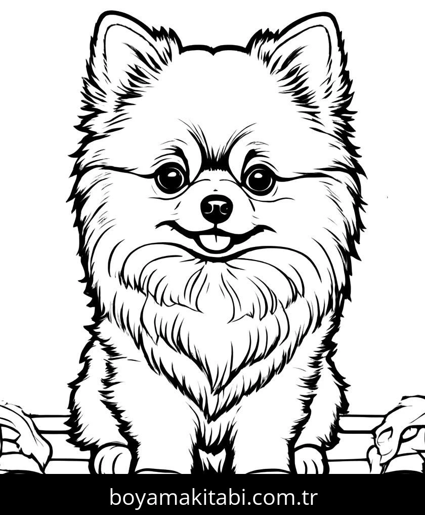 Yavru Köpek boyama sayfası – çocuklar için, çizgi film temalı