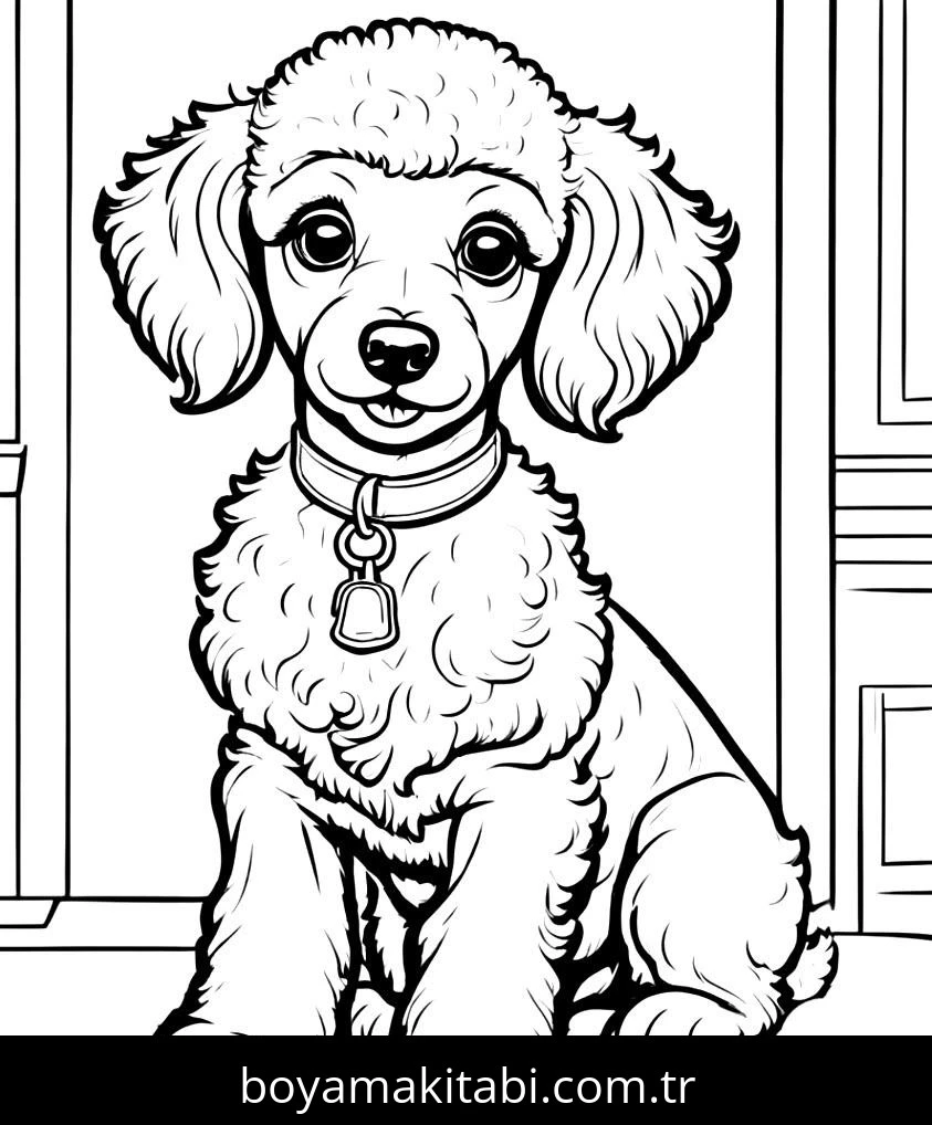 Yavru Köpek boyama sayfası – keyifli zaman, renkli çizimler