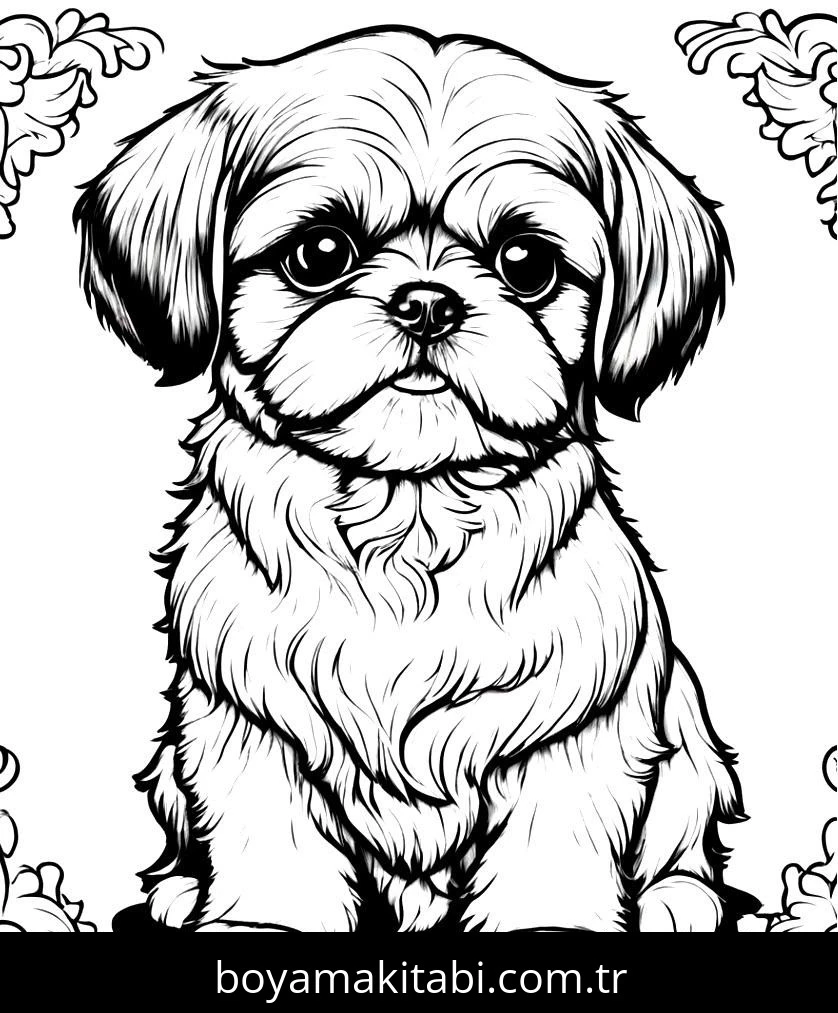 Yavru Köpek boyama sayfası – çocuk aktivitesi, PDF indir