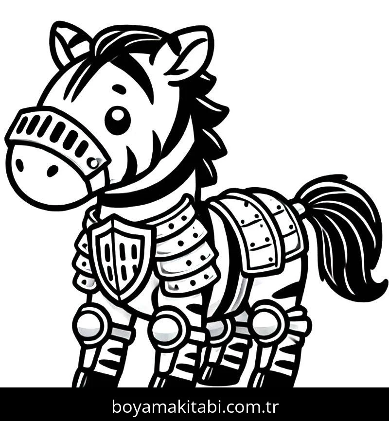 Zebra boyama sayfası – eğlenceli etkinlik, el becerilerini geliştirir