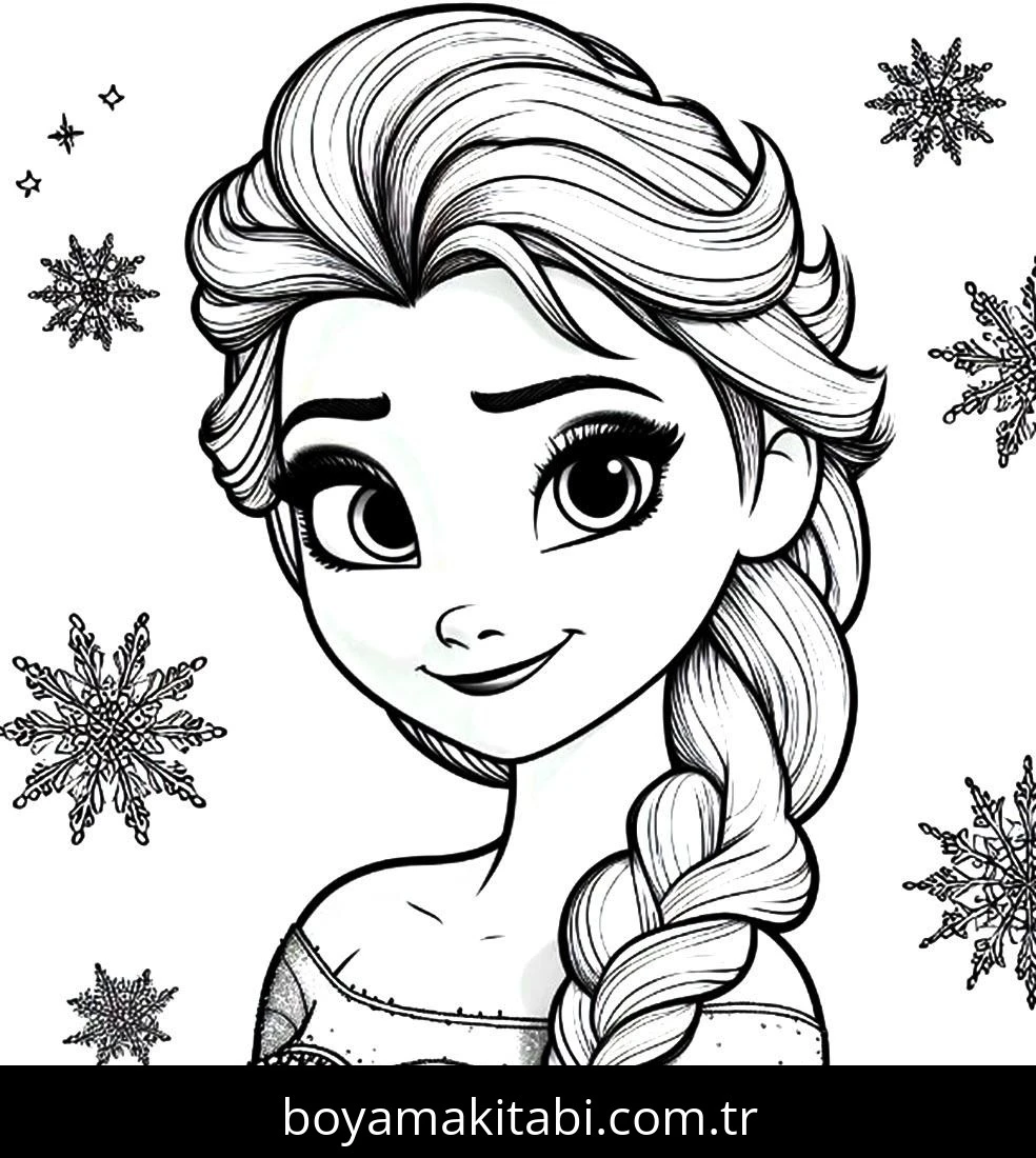 Elsa Ve Anna boyama sayfası – çocuk aktivitesi, PDF indir