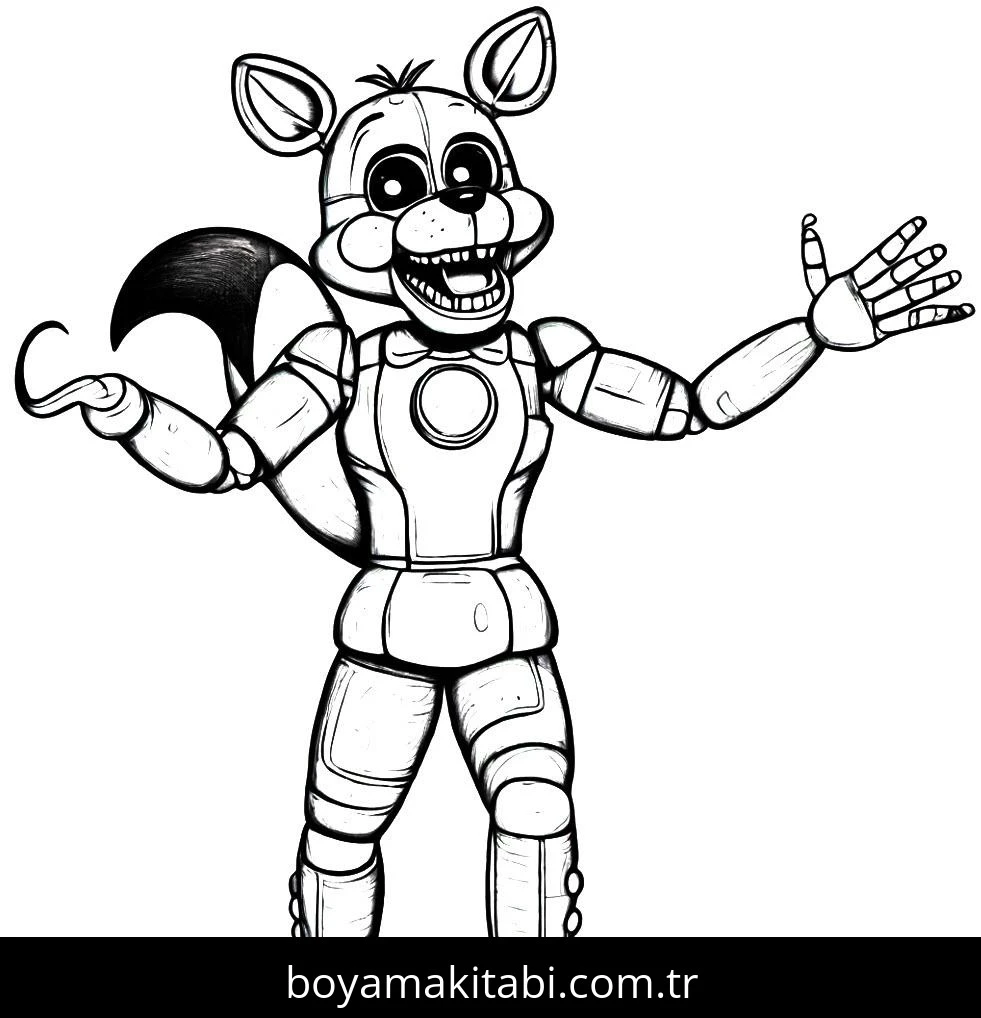 Five Nights at Freddys boyama sayfası – yaratıcılığı geliştirir, keyifli zaman