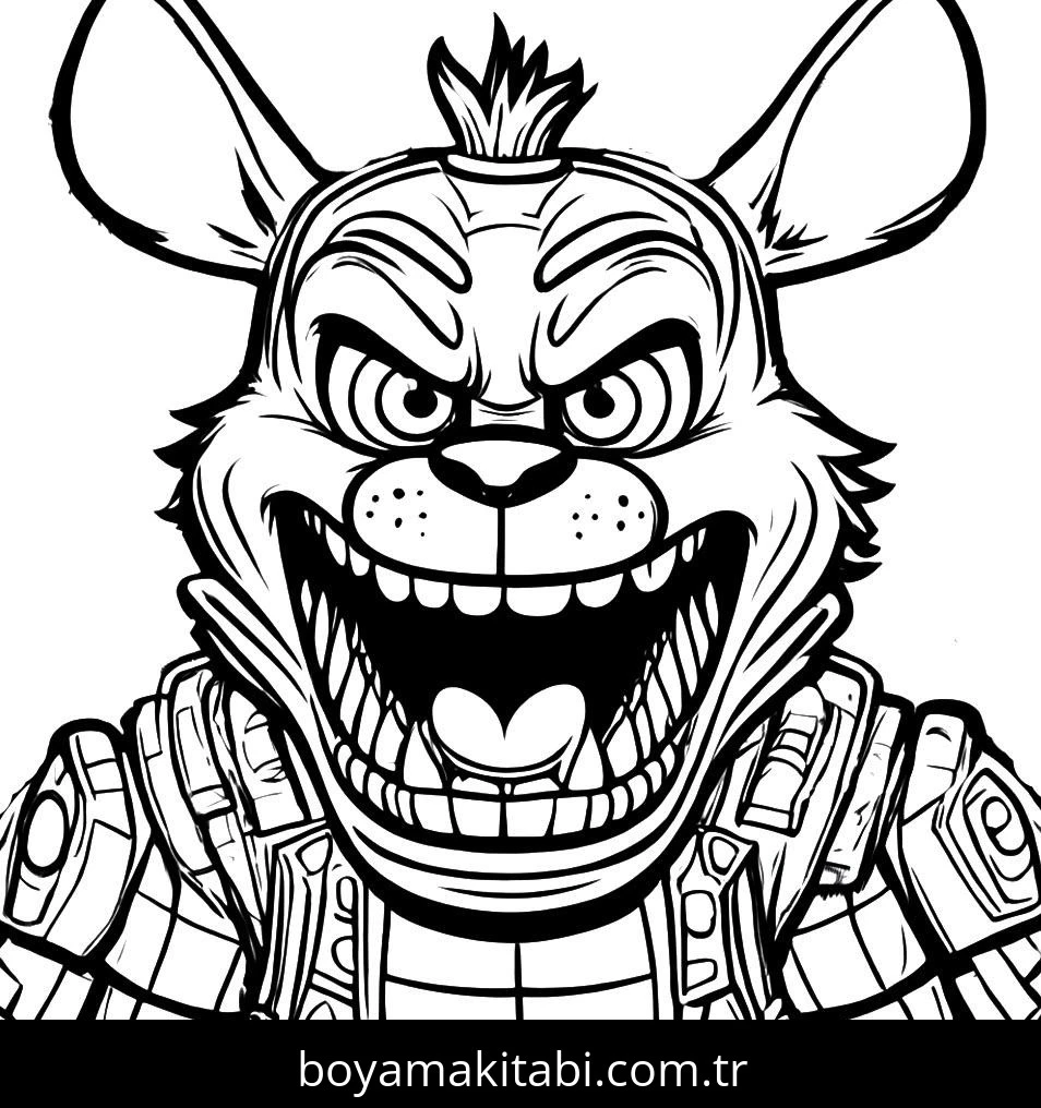 Five Nights at Freddys boyama sayfası – okul öncesi, evde etkinlik
