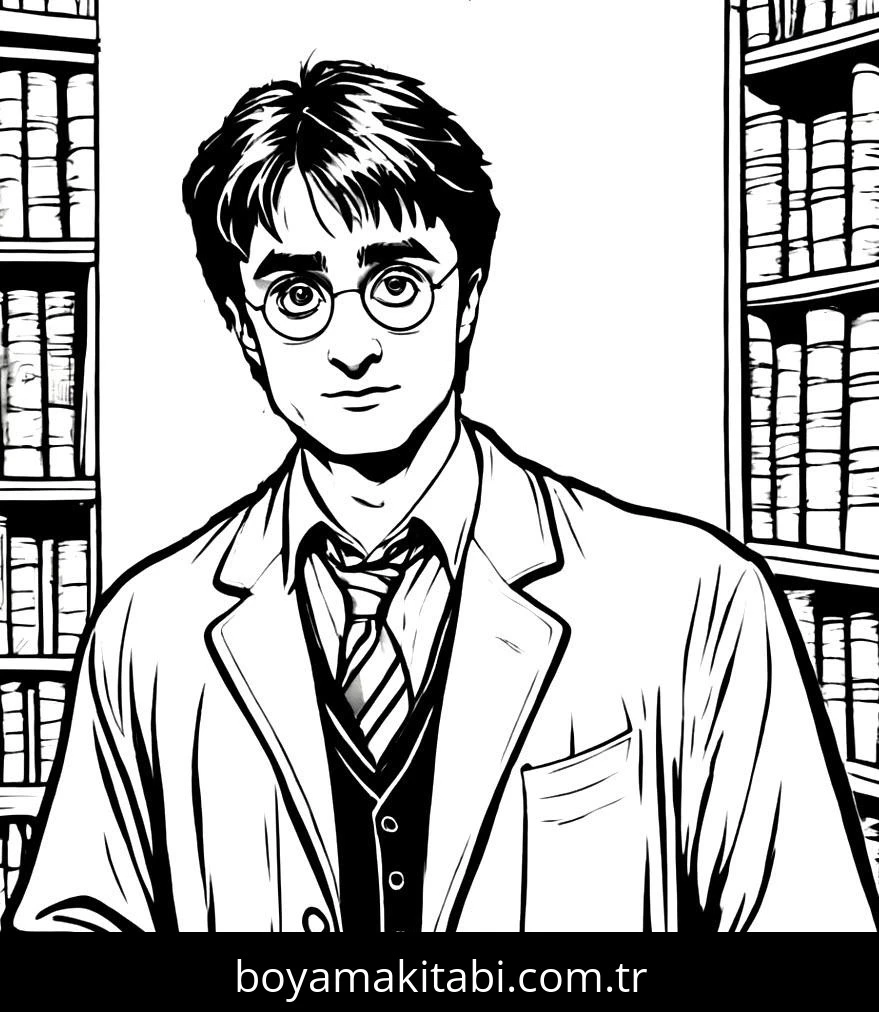 Harry Potter boyama sayfası – evde etkinlik, ücretsiz yazdır