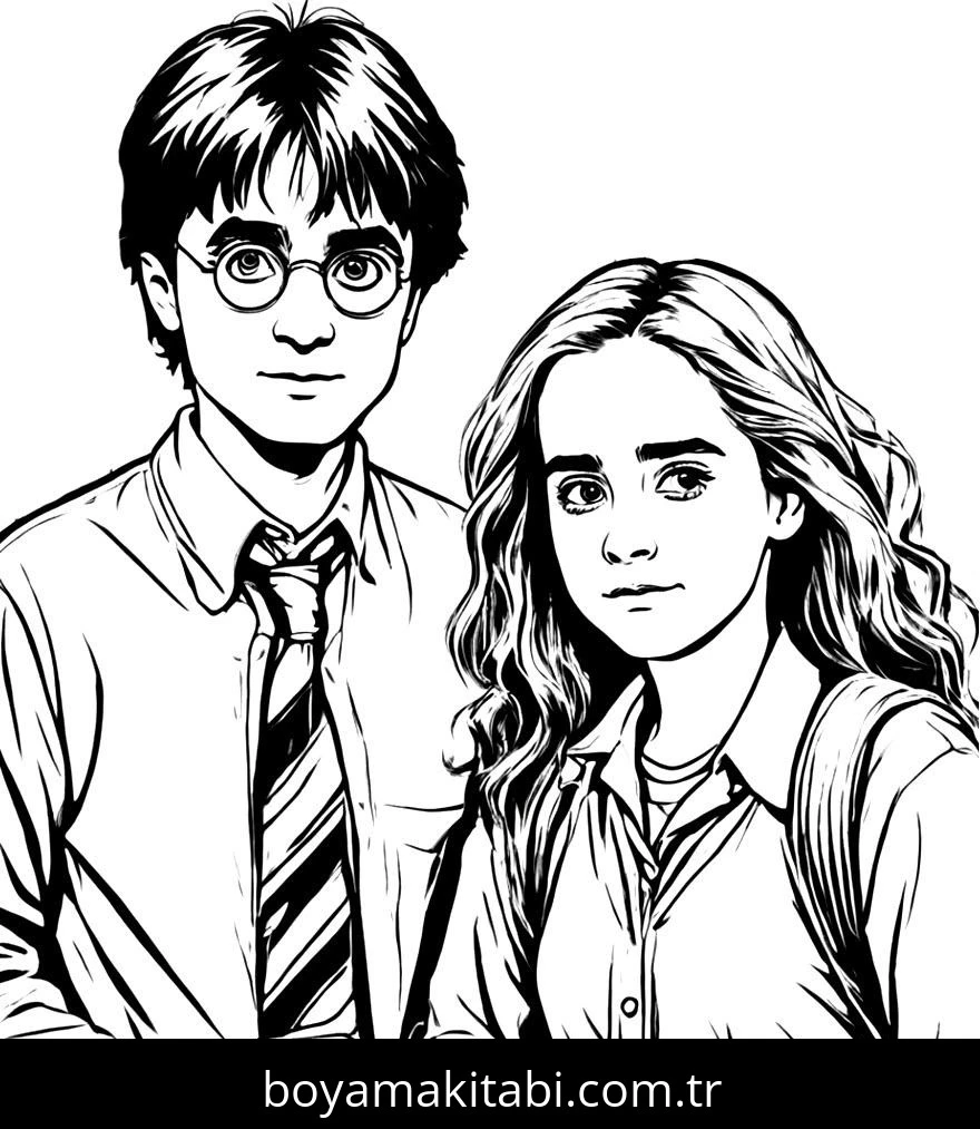 Harry Potter boyama sayfası – boyama etkinliği, çocuk aktivitesi