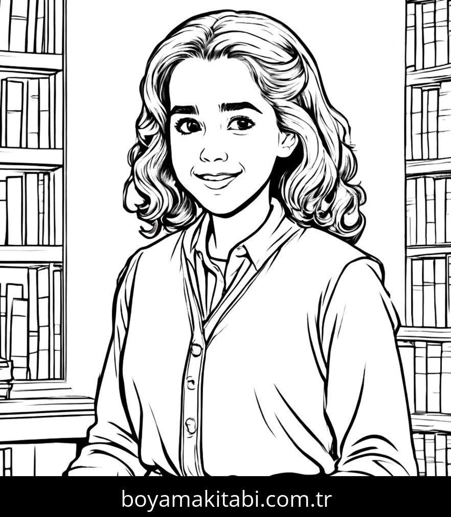 Harry Potter boyama sayfası – yaratıcılık, eğlenceli etkinlik
