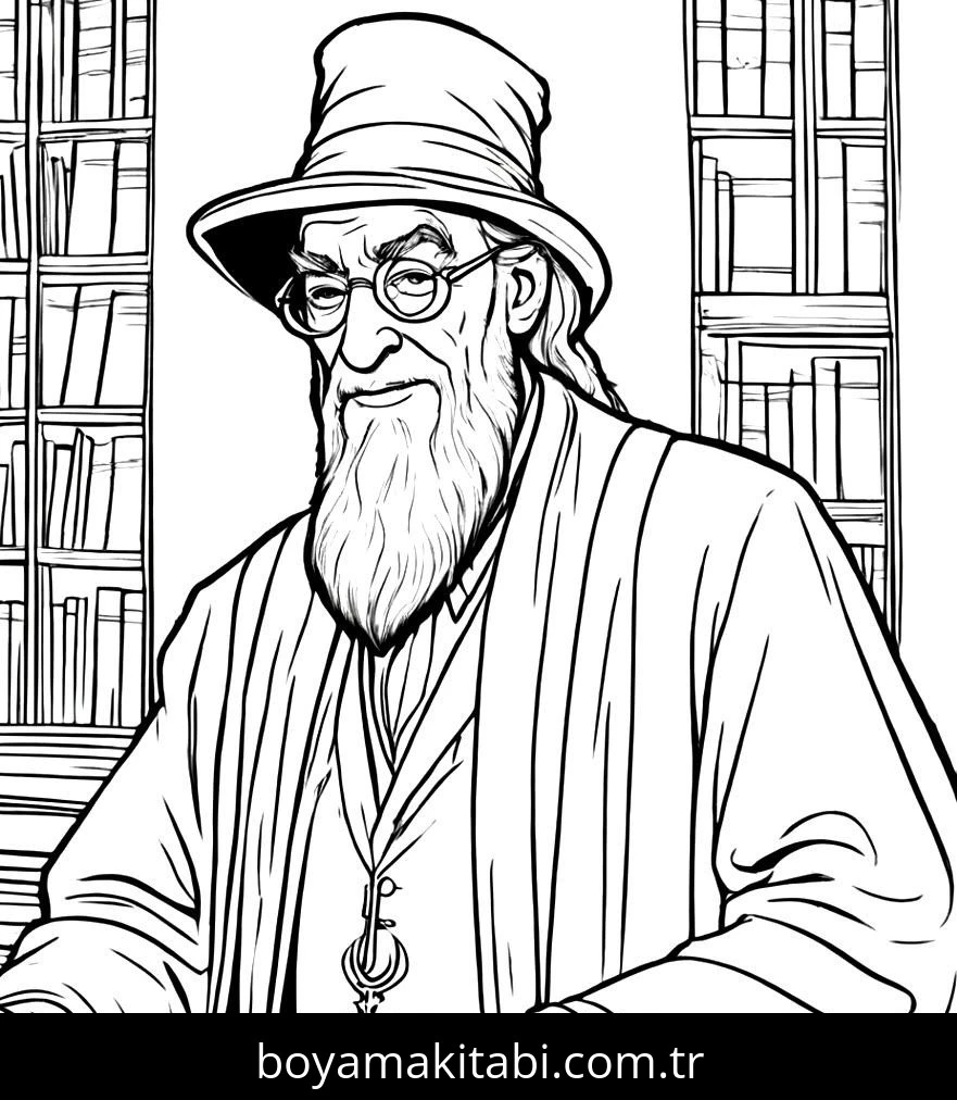Harry Potter boyama sayfası – ücretsiz yazdır, boyama etkinliği
