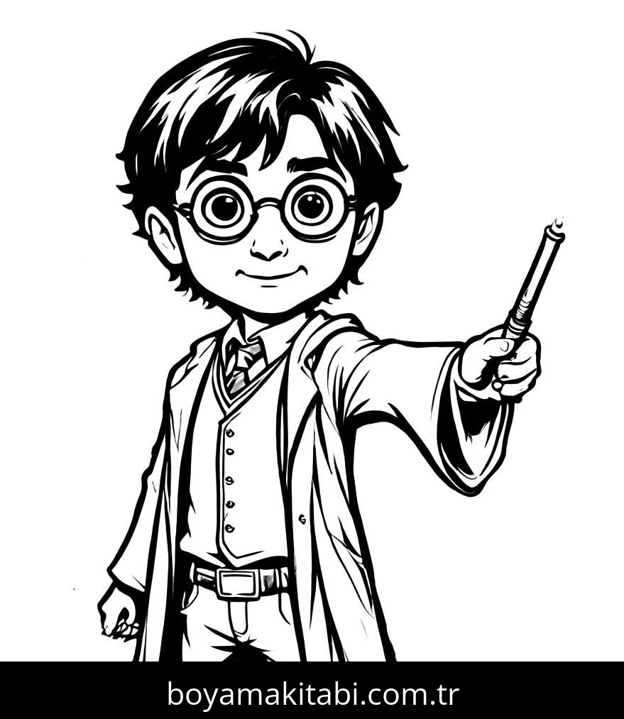 Harry Potter boyama sayfası – okul öncesi, evde etkinlik
