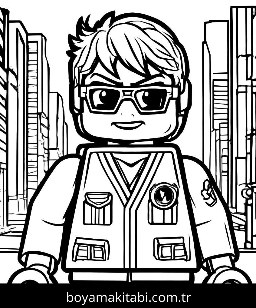 Lego Ninjago boyama sayfası – okul öncesi, evde etkinlik