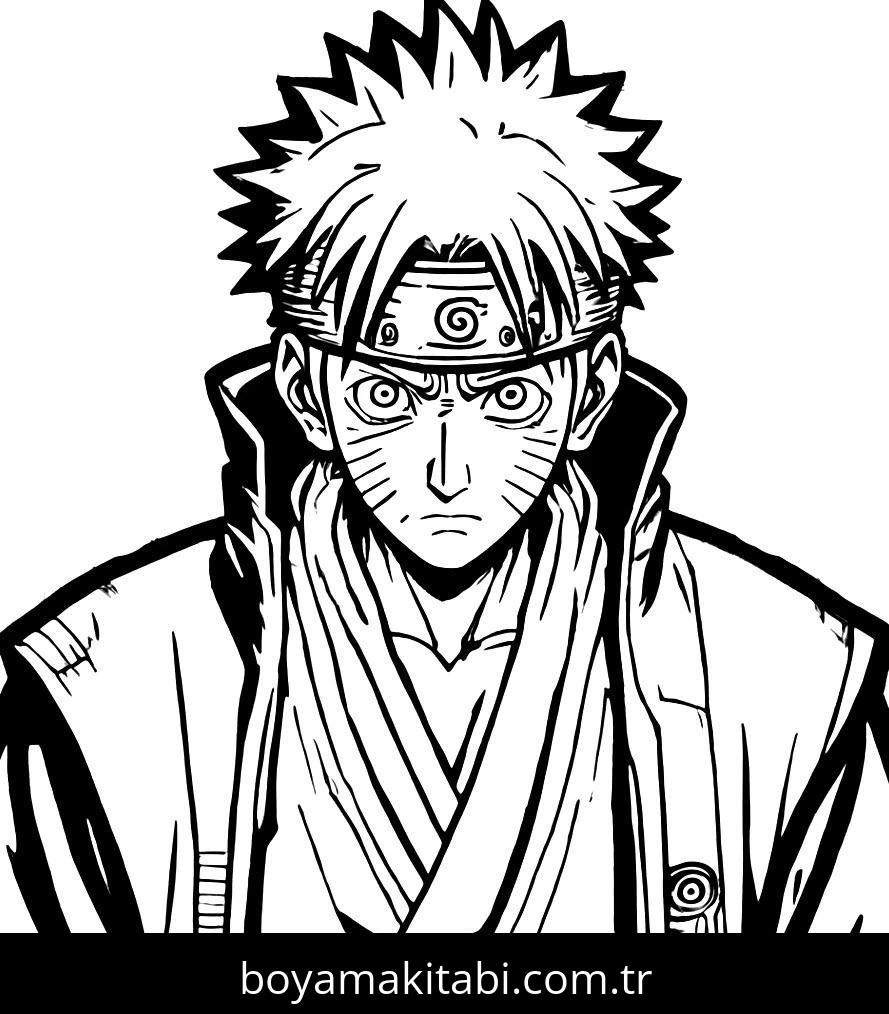 Naruto boyama sayfası #88 – yaratıcı sanat çalışması, eğlenceli etkinlik