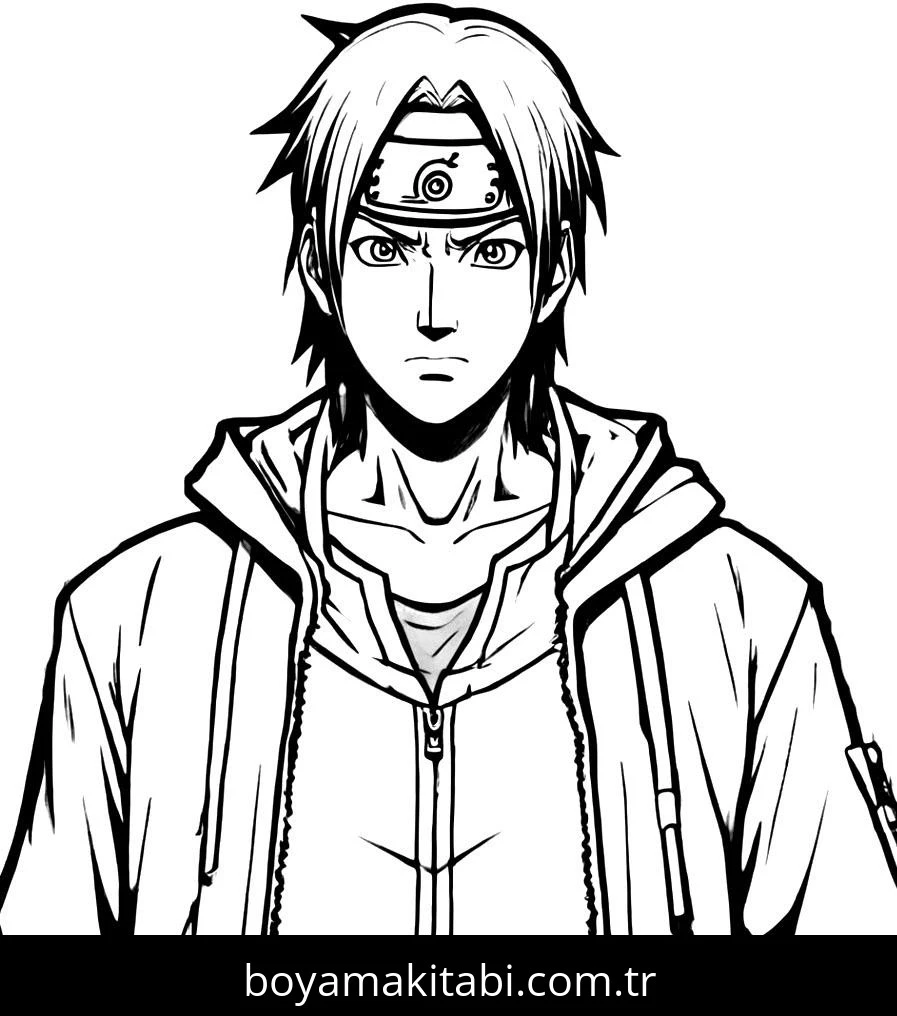 Naruto boyama sayfası #96 – yaratıcılığı geliştirir, keyifli zaman