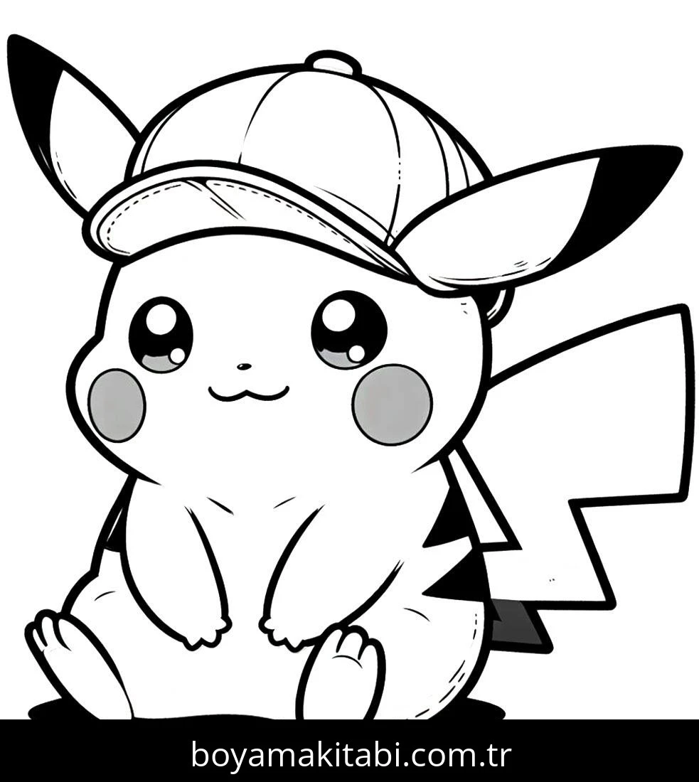 Pikachu boyama sayfası – evde etkinlik, ücretsiz yazdır