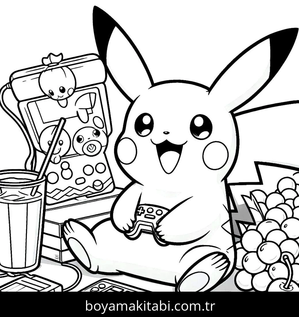 Pikachu boyama sayfası – ücretsiz yazdır, boyama etkinliği