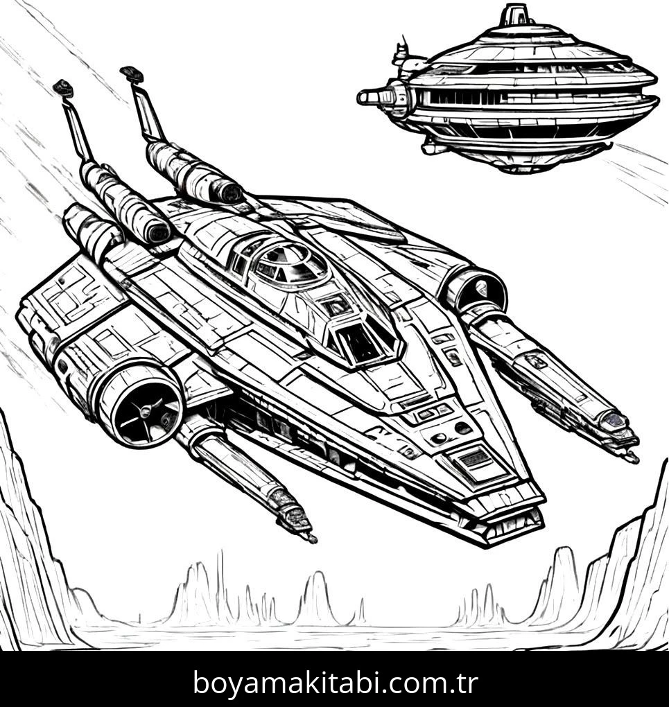 Star Wars boyama sayfası – eğitici aktivite, yaratıcılık