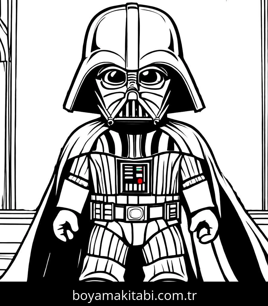 Star Wars boyama sayfası – el becerilerini geliştirir, boyama çalışması