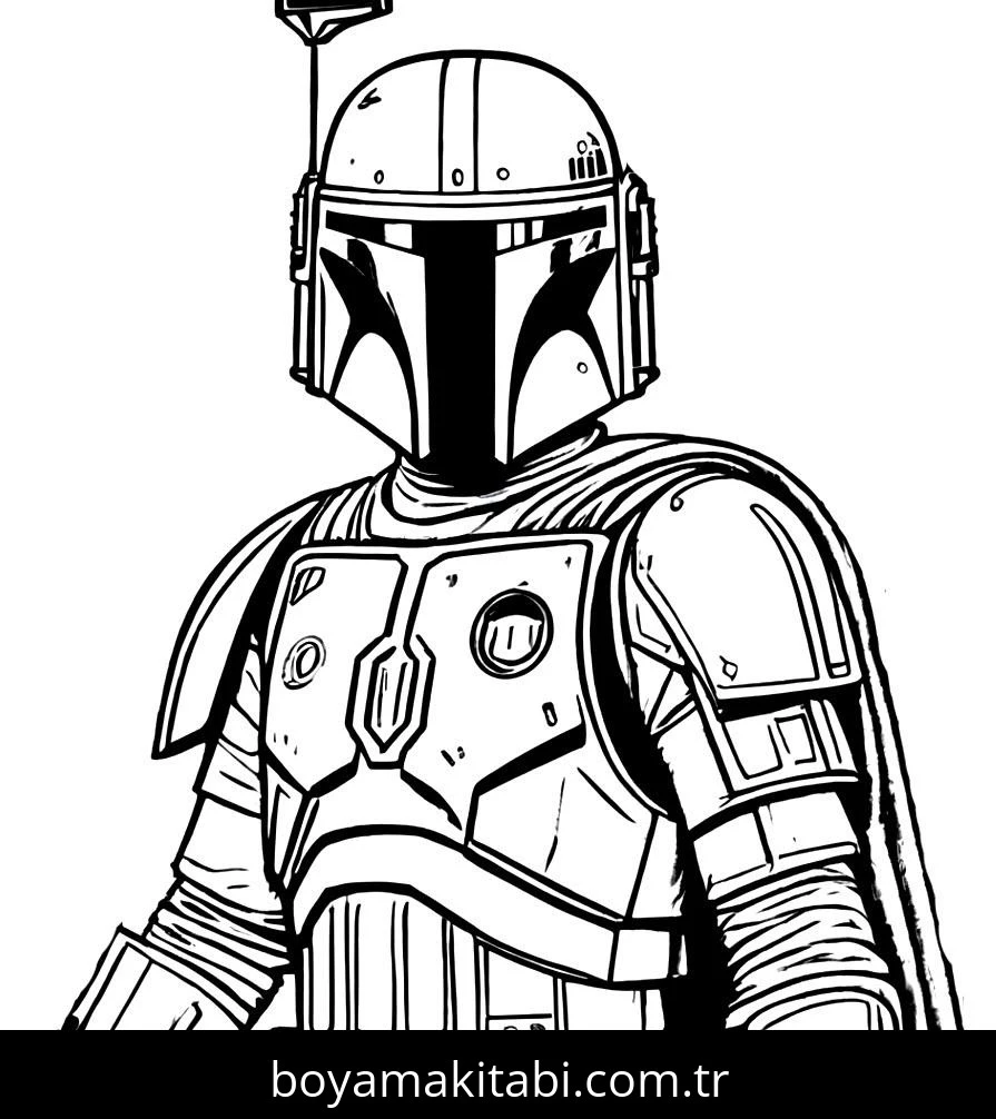 Star Wars boyama sayfası – çocuk aktivitesi, PDF indir