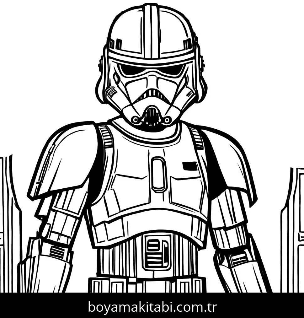 Star Wars boyama sayfası – sanatsal çalışma, çocuklar için
