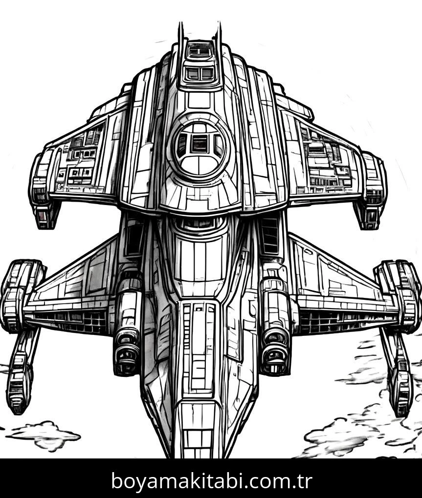 Star Wars boyama sayfası – boyama çalışması, yaratıcılığı geliştirir