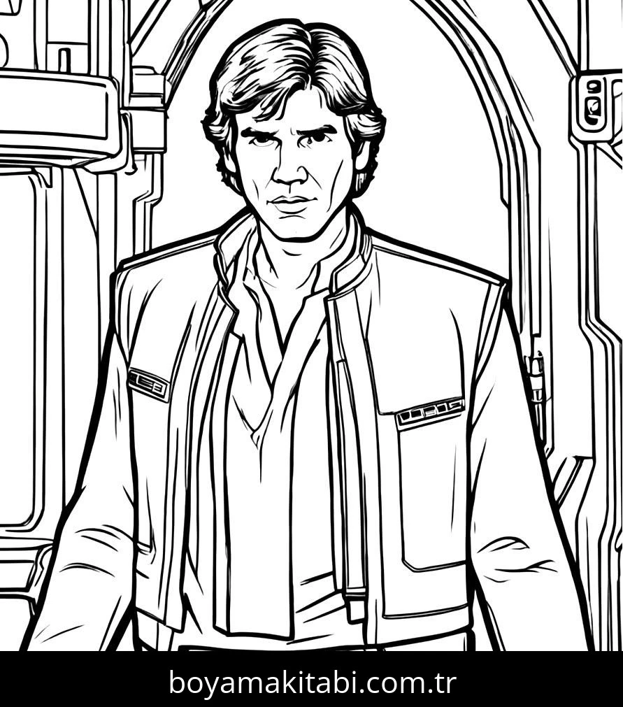 Star Wars boyama sayfası – eğlenceli etkinlik, el becerilerini geliştirir