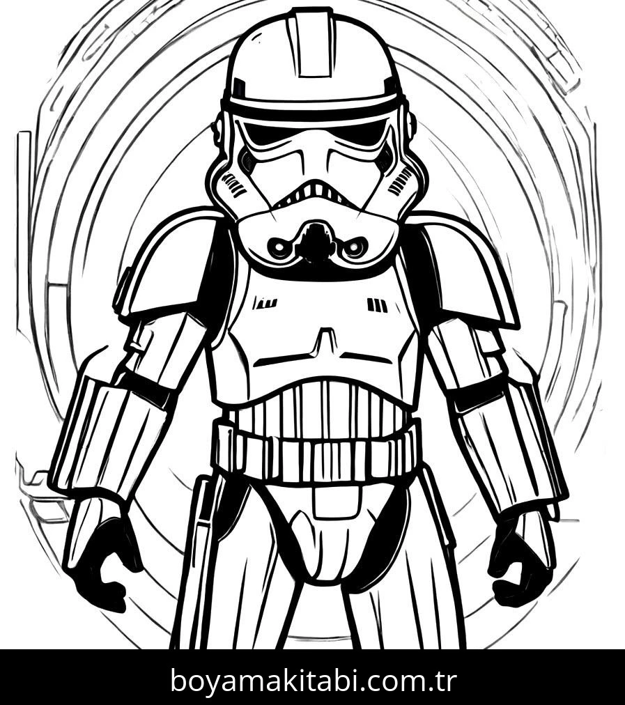 Star Wars boyama sayfası – yaratıcılığı geliştirir, keyifli zaman