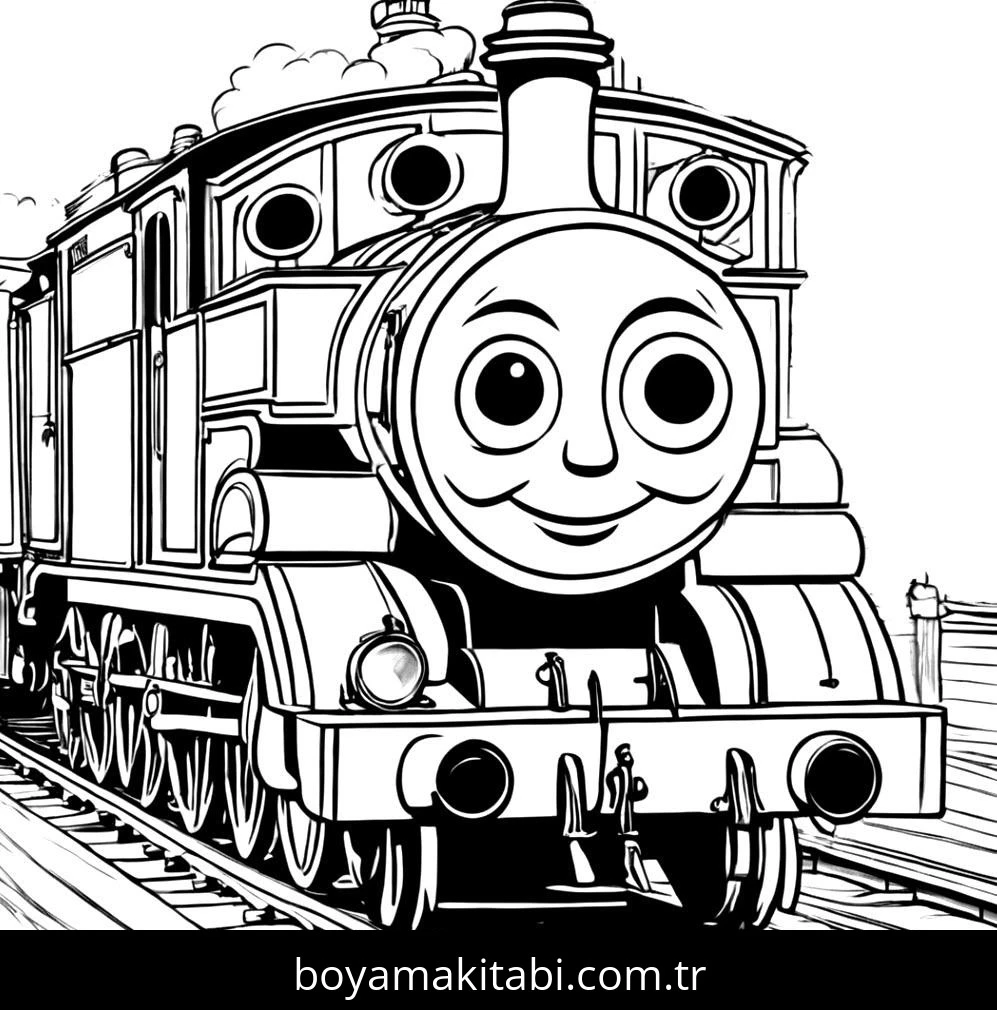 Thomas boyama sayfası – boyama çalışması, yaratıcılığı geliştirir