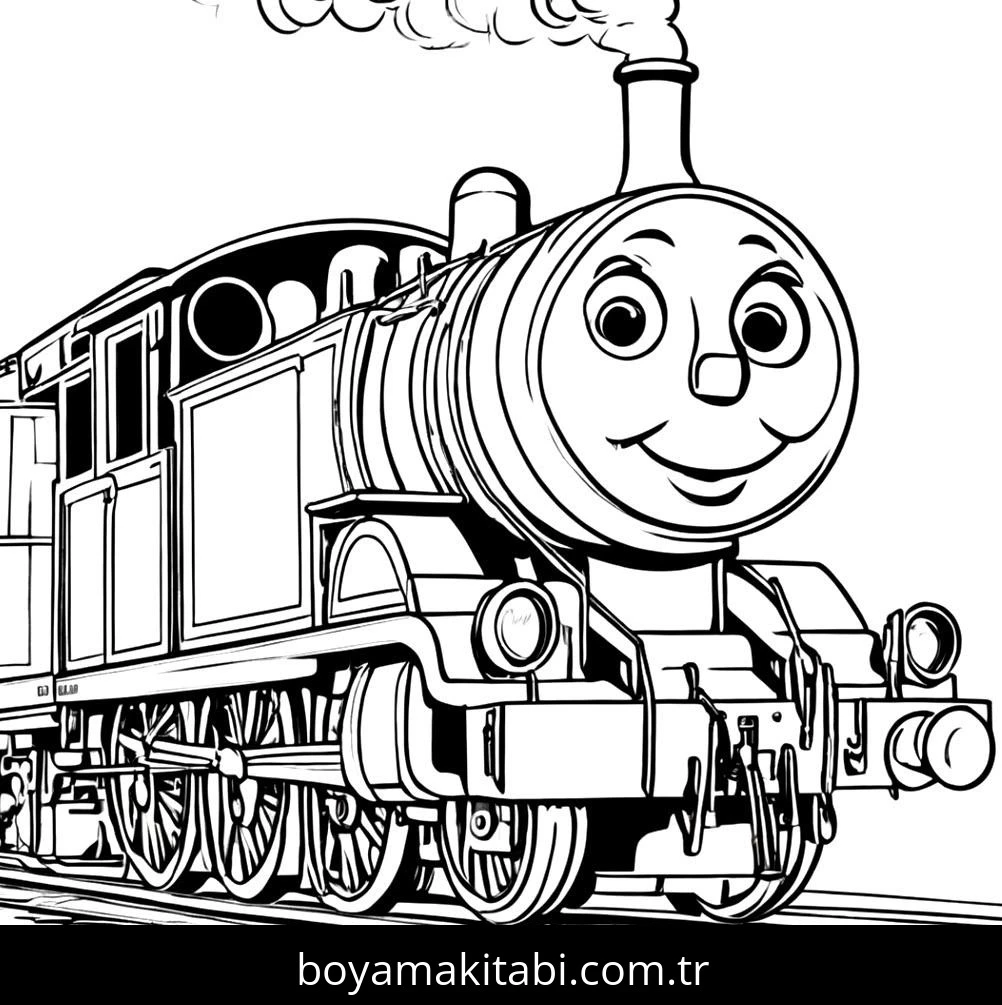 Thomas boyama sayfası – yaratıcılığı geliştirir, keyifli zaman