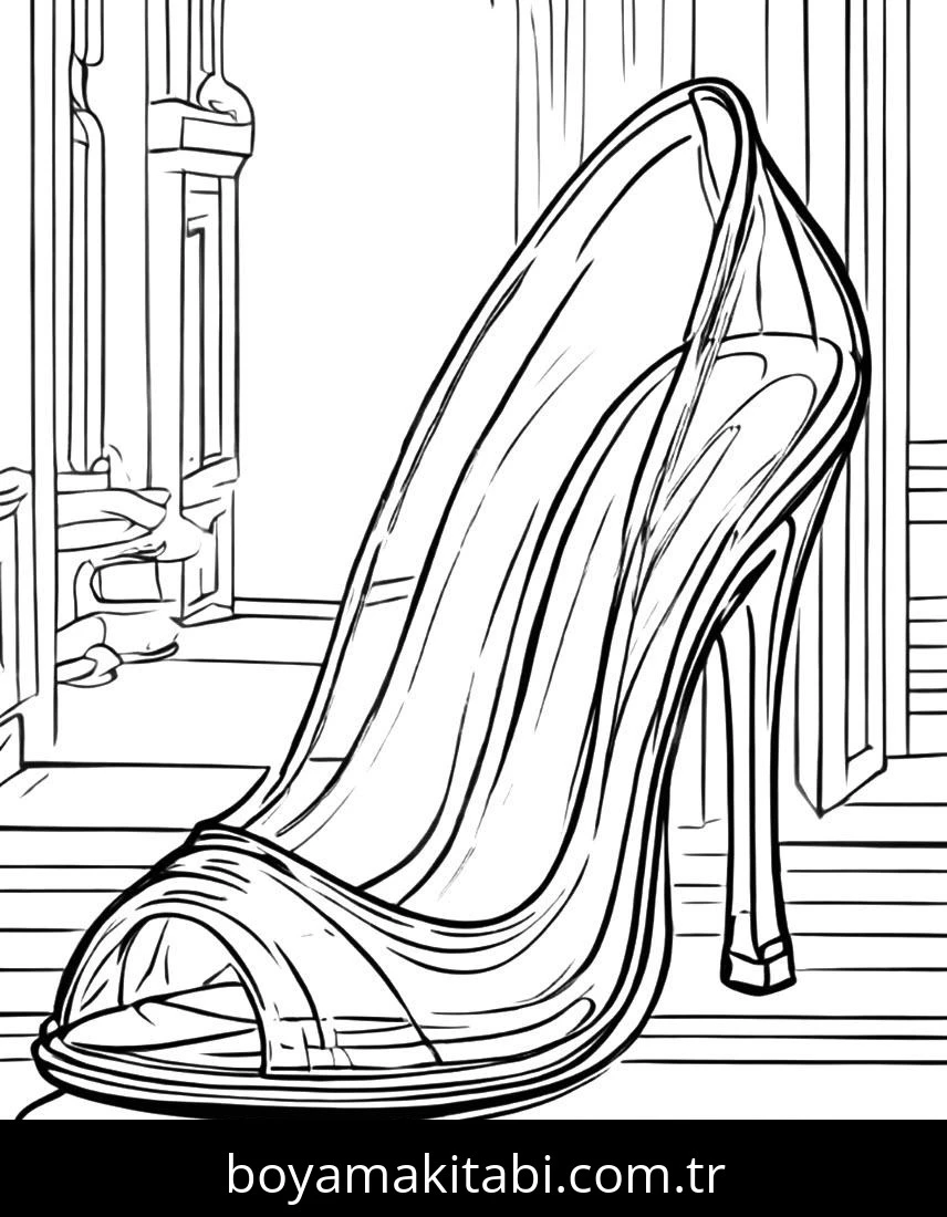 Cinderella boyama sayfası – eğlenceli etkinlik, el becerilerini geliştirir