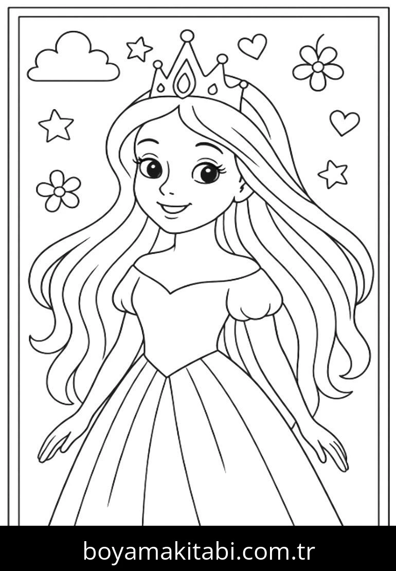 Disney Princess boyama sayfası #3 – okul öncesi, evde etkinlik