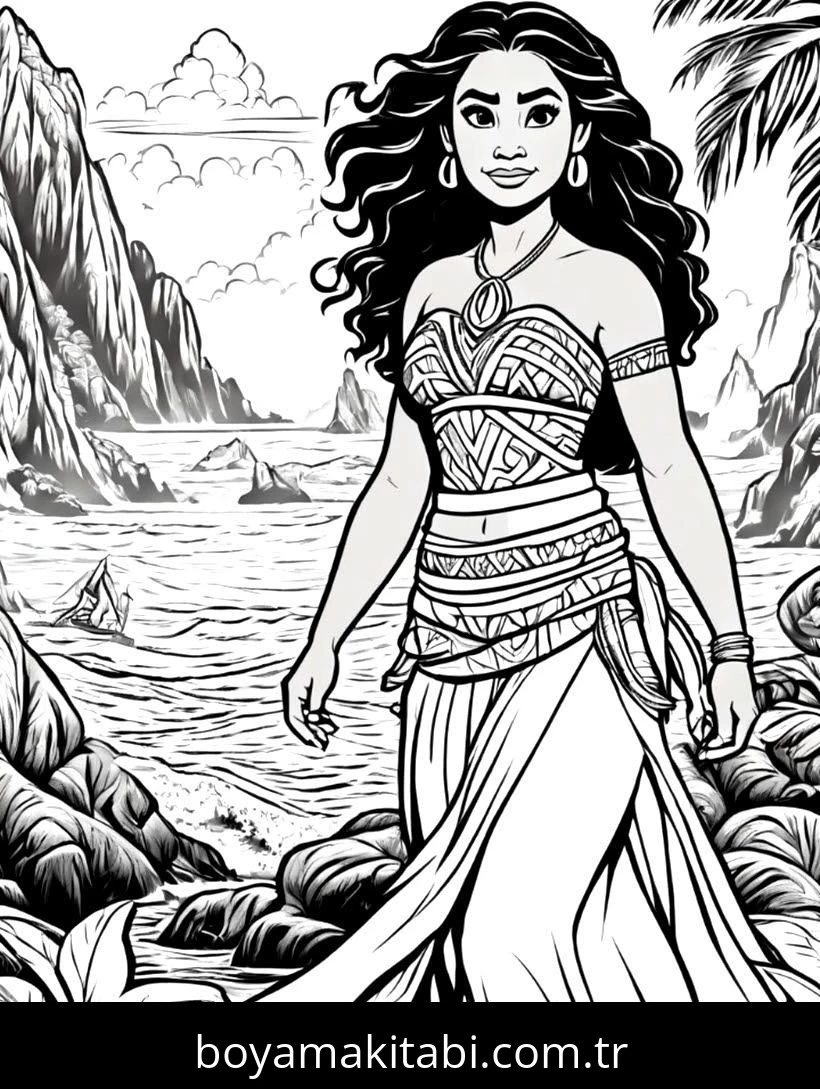Disney Princess boyama sayfası #23 – dikkat ve odaklanma geliştirir, A4 baskıya uygun