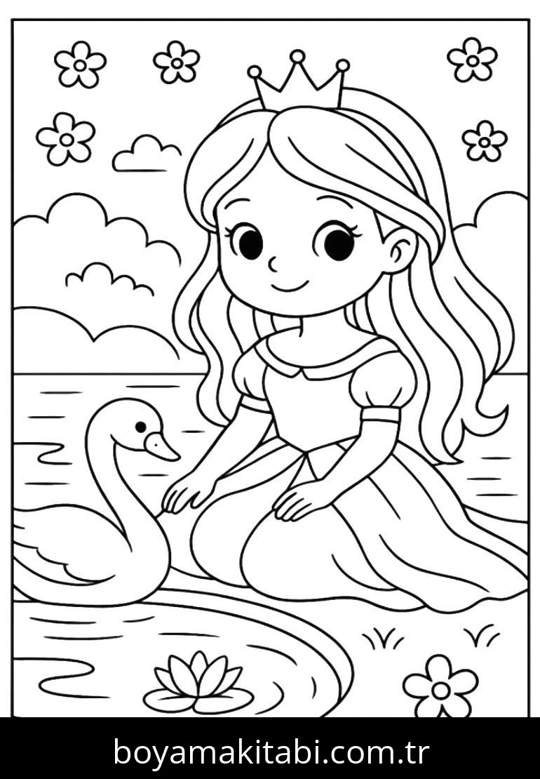 Disney Princess boyama sayfası #25 – hayal gücünü besler, tamamen ücretsiz