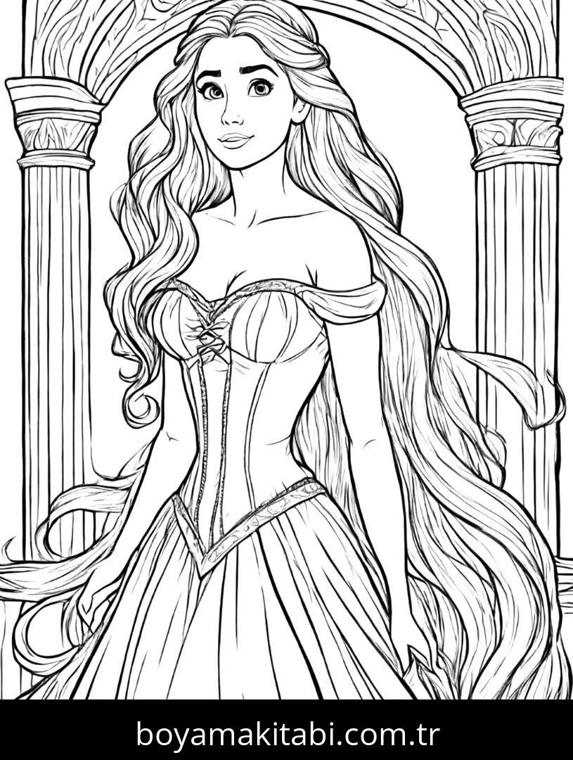 Disney Princess boyama sayfası #28 – ekran süresine alternatif, çocuklarla kaliteli zaman
