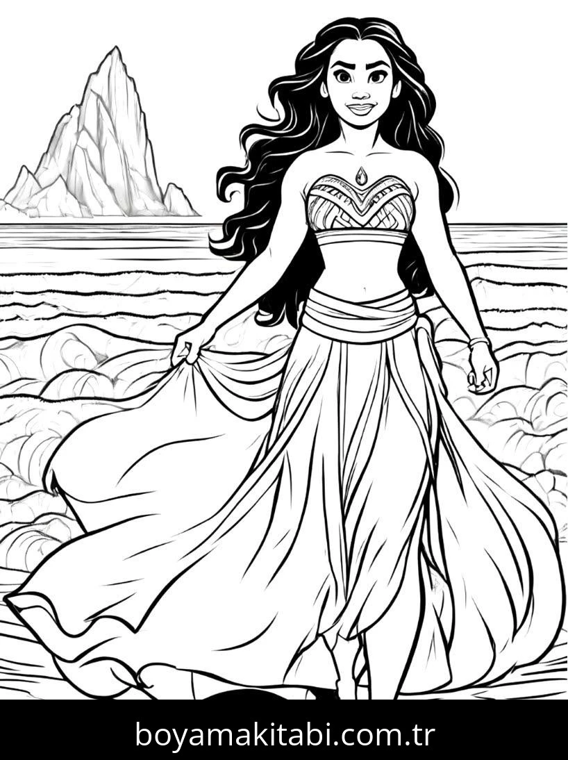 Disney Princess boyama sayfası #29 – kolay indirilebilir, eğlenceli öğrenme deneyimi