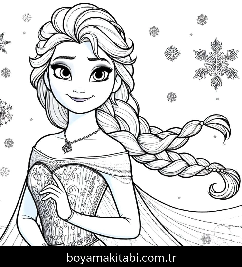 Elsa Ve Anna boyama sayfası – boyama çalışması, yaratıcılığı geliştirir