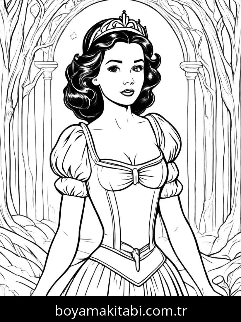 Disney Princess boyama sayfası #42 – okul öncesi, evde etkinlik