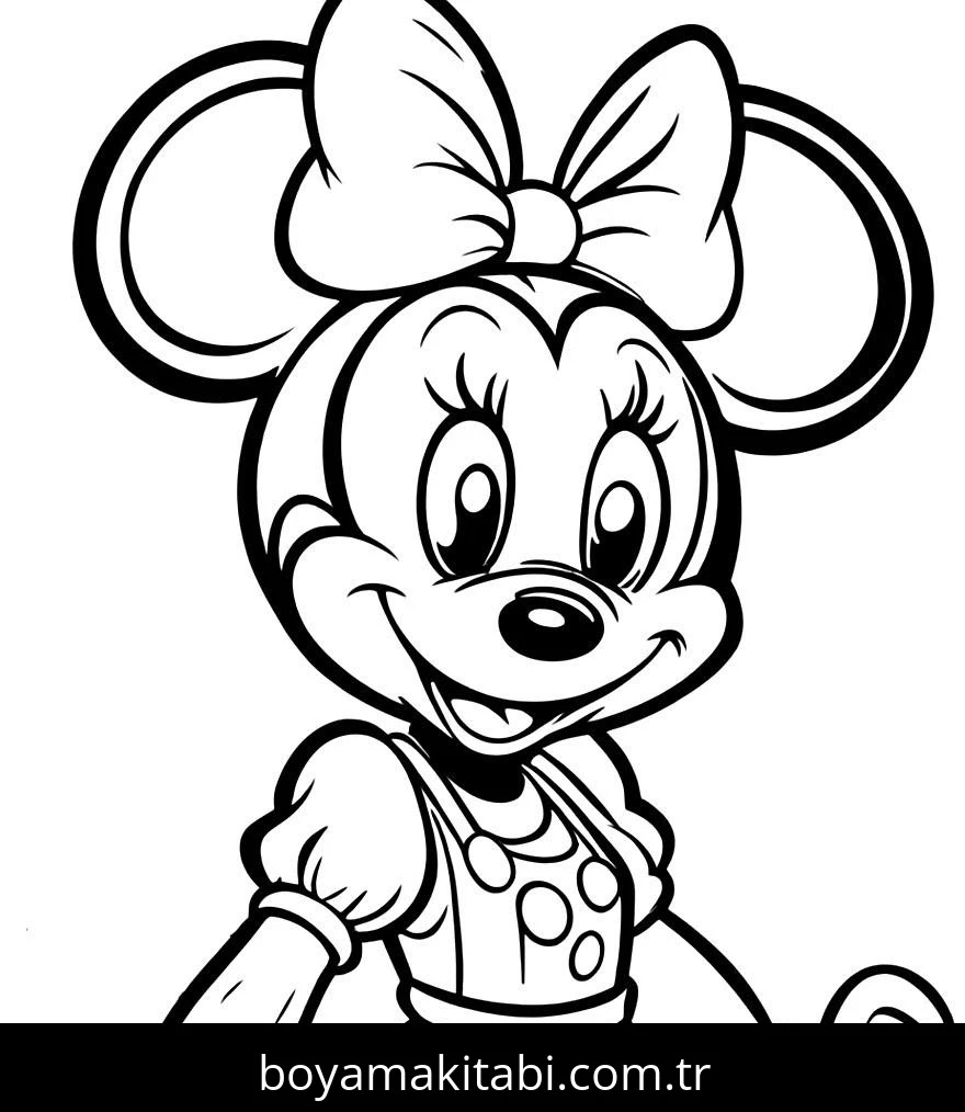 Mickey Mouse (Miki Fare) boyama sayfası – çocuklar için, çizgi film temalı