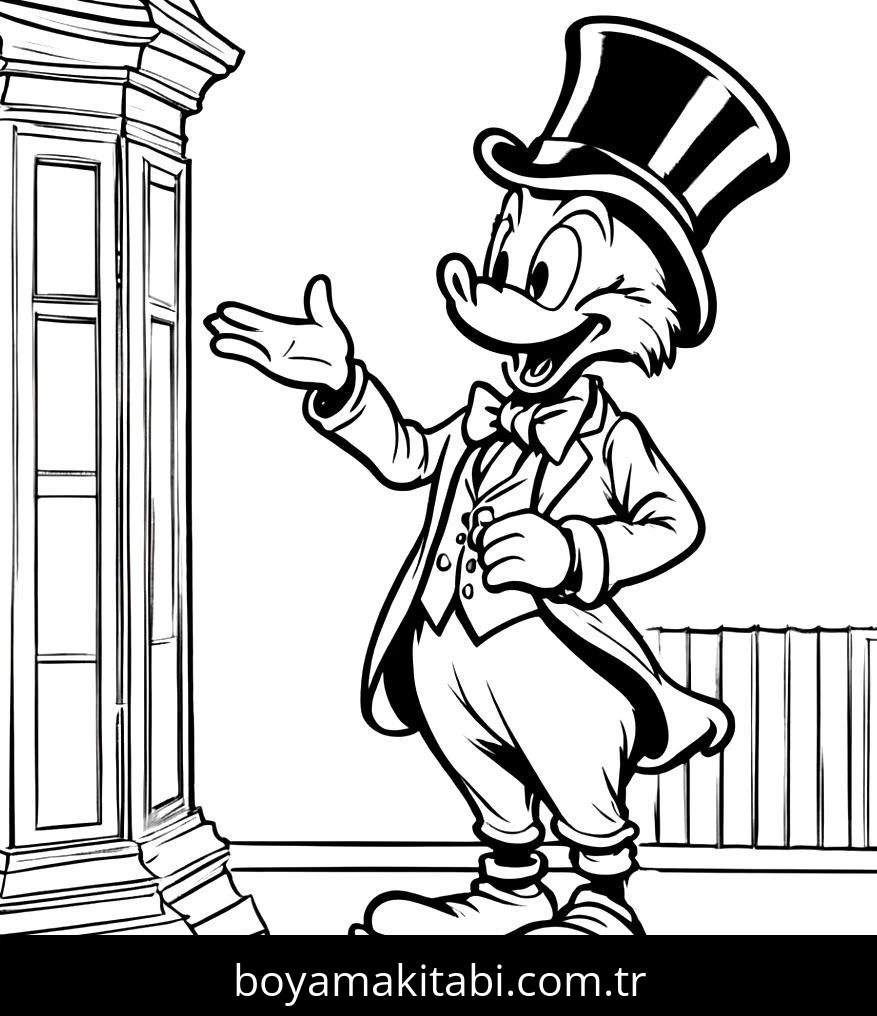Mickey Mouse (Miki Fare) boyama sayfası – eğlenceli etkinlik, el becerilerini geliştirir